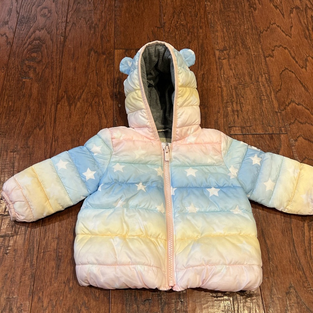 GAP Kids Pastel Star Puffer Jacket